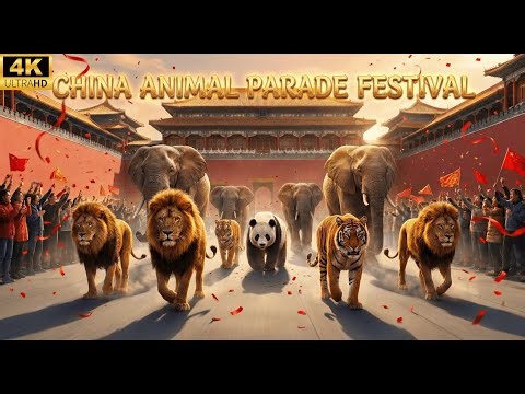 Animal Parade Festival! Real wild animals parade through the streets of China (2026)