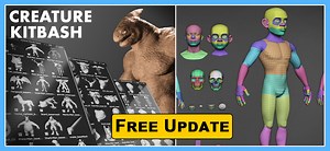 Creature Kitbash - Free Update - 40 new assets [$]