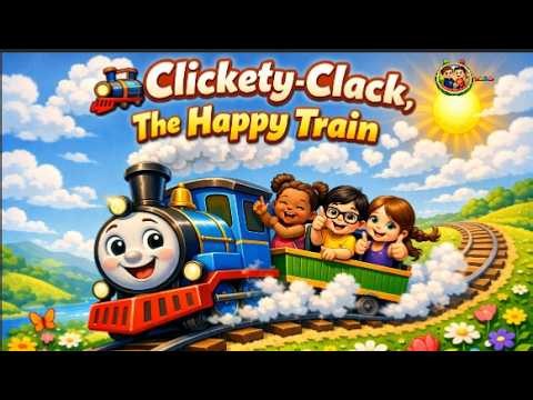 Clickety‑Clack, The Happy Train | Perseverance Song for Kids | Train Song with Actions