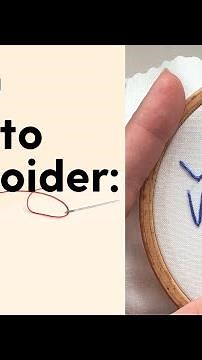 How to Embroider the Fly Stitch- Step By Step Hand Embroidery Video Tutorial
