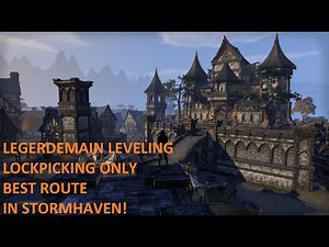 ESO | Legerdemain Leveling | BEST Route for LOCKPICKING!