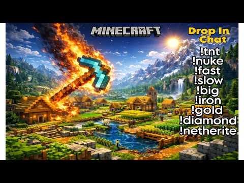 FALLING PICKAXE MINECRAFT EXTREME #shorts #minecraftlive #shortlivefeed