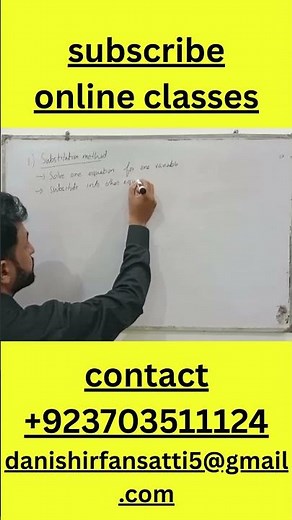 "Solving System of Equations by Substitution"#Math #Algebra#SystemOfEquations#SubstitutionMethod