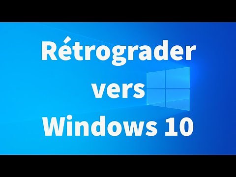 Comment rétrograder vers Windows 10