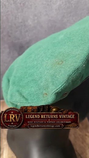 Original Soviet Border Guard Green Beret USSR Vintage Green Wool Beret Hat