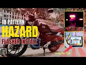 Install Universal Flasher on Your Motorcycle in 2024 || Install for Better Visibility & Safety.