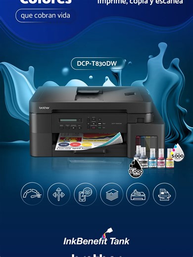 Multifunción Brother DCP-T830DW: Moderniza tu Oficina
