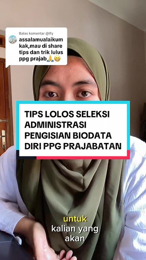 Membalas @@lfy ini untuk tips administrasi pengisian biodata diri 💪🏻💪🏻 #ppg #ppgprajabatan #ppgprajabatan2022 #ppgprajabatan2023 #ppgprajabatangelombang1 #ppgprajabatangelombang2 #ppgprajab #ppgprajabatangelombang3 #ppgprajabatan2021 #tipslolosppgprabatan #tipslulusppg #tipslolosadministrasi