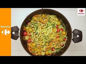 Spaghettis de légumes