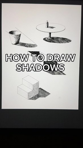 How to draw shadows for beginners. #shadowdrawing #shadowtutorial #shadingtutorial #arttutorial #drawingtutorial #howtodrawshadows #procreate