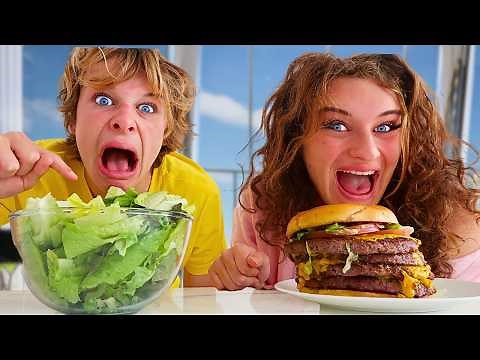 6 SIBLINGS SWAP DIETS FOR 24hrs (Tropical Island Holiday cancelled) w/Norris Nuts