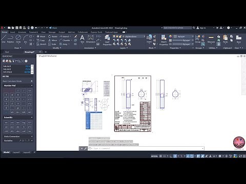 HELİS DİŞLİ ÇARK ÖRNEK TEKNİK RESİM -1- (Helical Gears Wheel Sample Technical Drawing)