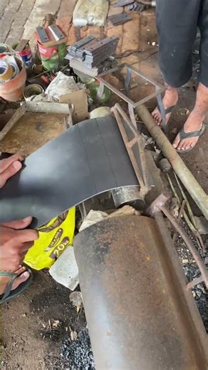 Tekuk plat 3mm secara manual dan presisi #viral #tutorial #welding #machine #shorts #automobile #diy