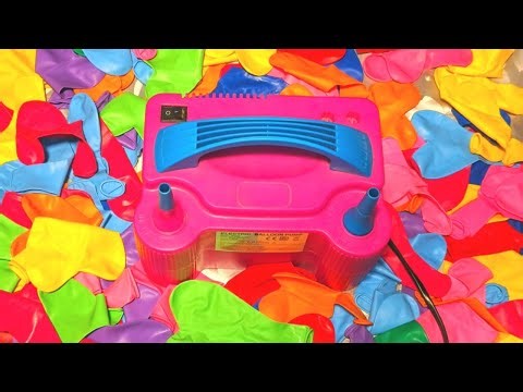 Oddly Satisfying ASMR | Colorful Heart Balloons Blowing Up 💖 Air Pump Sounds