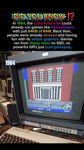 Gaming in 1984 Was Already This Advanced? 🎮 #shorts #history #historyfacts #retrogaming