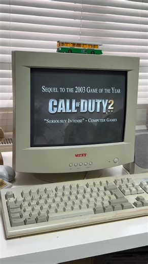 Retro Computer on Instagram: "CoD 2 is a legendary FPS that brings the intense moments of World War II to life with a cinematic atmosphere. With realistic combat scenes, powerful sound design, and detailed maps that reflect the era, it makes you feel like you’re right on the battlefield. Each mission takes you to a different front, keeping the pace fast and engaging from start to finish. Even after all these years, CoD 2 remains one of the most iconic and unforgettable WWII shooters ever made. #