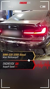 Elektronischer aktiver Auspuff für BMW G20 320D diesel #ENGINEVOX