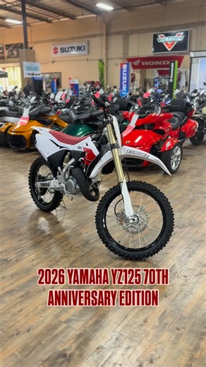 4.5K views · 15 reactions | Just In  — 2026 Yamaha YZ125 70th Anniversary Edition  Contact Us Today! Call Or Text (951)698-4123! #temeculamotorsports #temecula #yz125 | Temecula Motorsports | Facebook