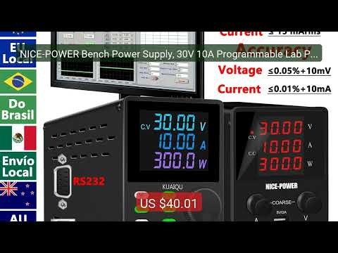 NICE-POWER Bench Power Supply, 30V 10A Programmable Lab Power ... — Best Buy 2026 | Great Quality!