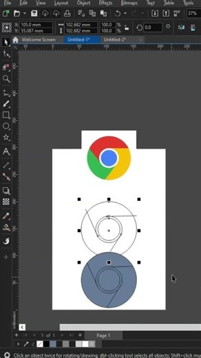 How to Draw Google Chrome Logo in CorelDRAW | Step-by-Step Vector Tutorial