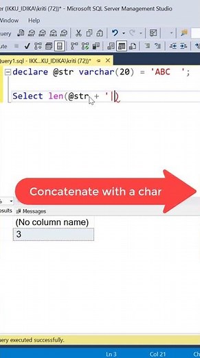SQL Hack You Must Know! Len function