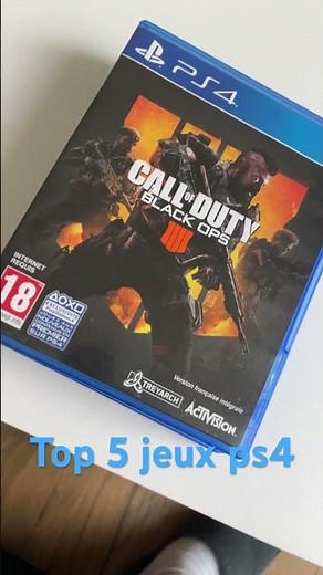Top 5 jeux ps4