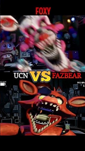 FNAF 4 (UCN) vs UNWITHERED 😱 #fnaf #scary