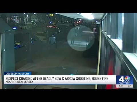 Suspect charged after deadly bow & arrow shooting, house fire in Kearny