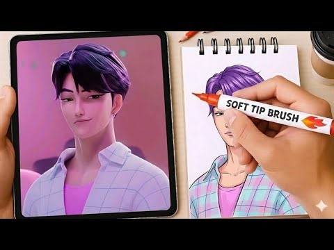 How to draw Jinu K-Pop Demon Hunter Saja Boys