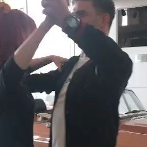 Izzie Balmer on Instagram: "When the cameras weren't rolling (or so I thought) I had my first dance lesson. Anyone know which dance @aljazskorjanec is trying to teach me? He's definitely doing alllll of the leading and hard work here 💃🕺 #filming #whenthecamerasarentrolling #antiquesroadtrip #dancing #dance #ballroom #ballroomdancing #novice #firstdance #dancelesson"