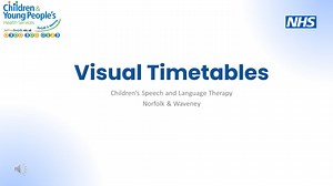 CCS SaLT Bitesize Training - Visual timetables