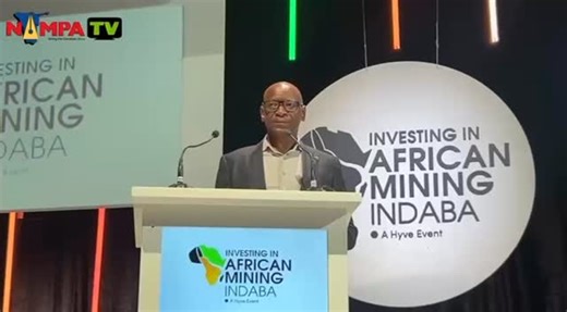 MINING INDABA 2026: The President of the Chamber of Mines of Namibia, George Botshiwe, elaborated on the Chamber’s role in ensuring that all mining companies operate as responsible corporate citizens. (Video: Chelva Wells) #NampaTV #MiningIndaba2026 | Namibia Press Agency