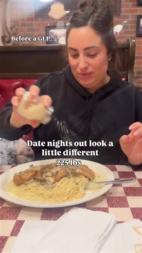 Aly McDonnell on Instagram: "Here is the truth ⬇️ I still eat ALL the foods I want, I just don’t finish the entire plate 🤣 I have lost over 98 lbs in the last 11.5 months and peptides has been the magic tool. I have worked out 4-6x a week, do cardio and weight train. You still gotta put in the work ! 🙋🏽‍♀️ This month I am increasing my peptide stack and adding in a couple of new ones as well 🤪🎉"