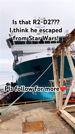 Is that R2-D2 from Star Wars?! #r2d2 #starwars #ship #fyp #shorts