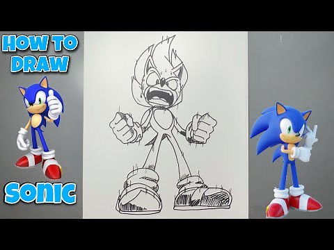 HOW TO DRAW SONIC POWERING UP | Sonic | Step By Step Tutorial #drawing #sonic