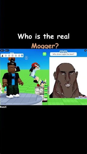 mogger drawing challenge be like #roblox #viral #edit #