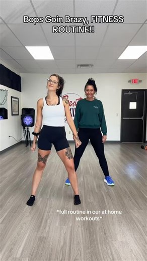 Bev & Hailys Beat Boxing Fitness on Instagram: "A new one that went up in our workouts!! 🔥👏🏻 *modified version in the back* full workouts with us are through the #beatboxingfitness app on the app store!! #weightloss #dancefitness #workout #athome #cardio #fitness #athomeworkout"