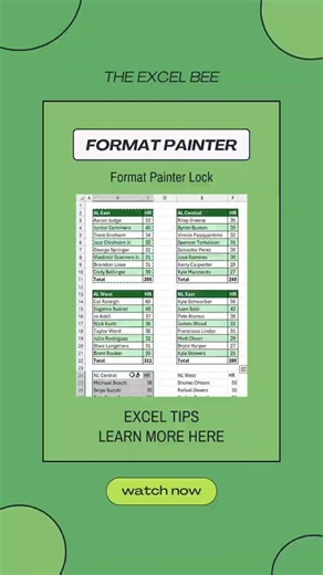 Stop Wasting Time in Excel! Lock the Format Painter 🔒