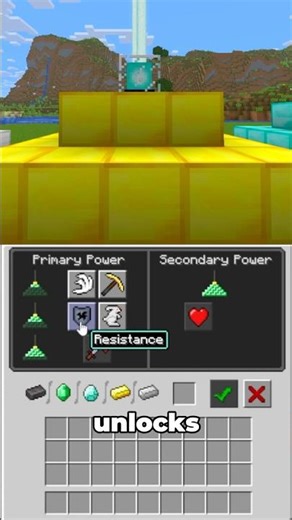 How do beacons work in Minecraft? ✨ #minecraft