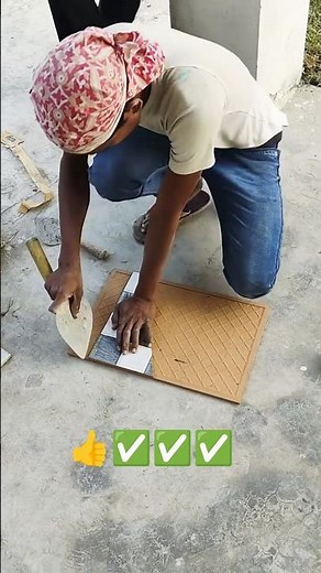 Professional tiling without expensive tools #construction #diy #hack