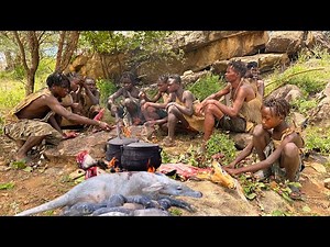 Hadzabe's ways of hunting and cooking tradition