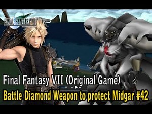 Final Fantasy VII Original - Battle Diamond Weapon to protect Midgar #42 #finalfantasy