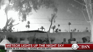 A meteor believed to be traveling at 40,000 miles per hour was visible over at least six states early Thursday morning, stunning viewers with a bright flash of light