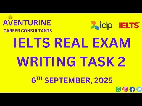 IELTS II REAL II EXAM II WRITING II TASK II 6TH SEPTEMBER, 25 II