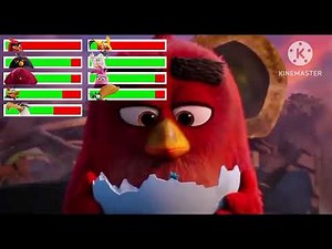 The Angry Birds Movie Final Battle with healthbars (6/6)