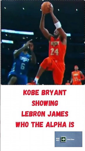 Kobe Bryant Dunks On Lebron James In The NBA All Star Game