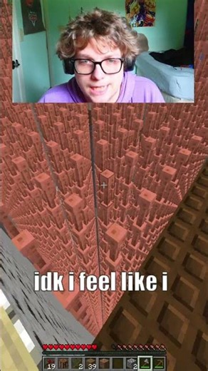 Minecraft, but CHUNKS are RANDOM (facecam edition) #minecraft