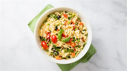 Easy Vegan Orzo Salad Recipe With A Dijon Twist - Tasting Table