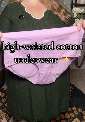 they actually come up high, cover everything, and feel comfortable all day 💗 #highwaistedunderwear #plussizeunderwear #cottonbriefs #fullcoverage #tiktokshopcreatorpicks