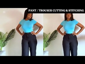 How to Sew Ladies Straight Pants / Trouser with Zipper Fly & Side Pockets | Step-by-Step Tutorial